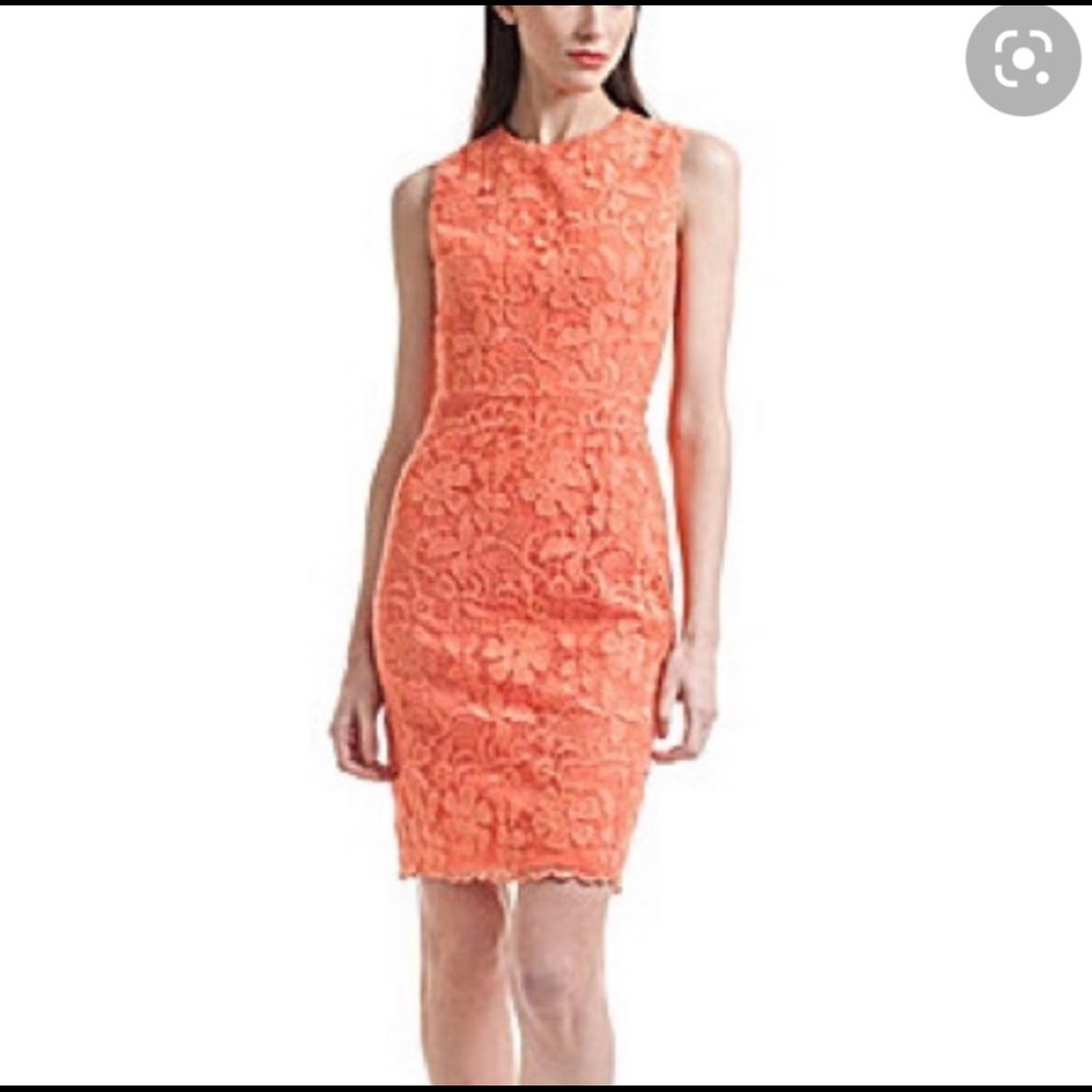 Belle by Badgley Mishka coral lace dress size 4